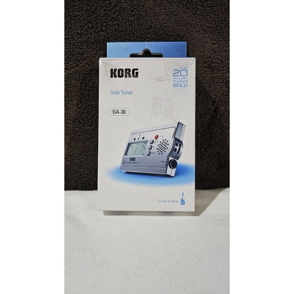 Korg GA-30 Solo Tuner Guitar and Bass- 1/4" Input or Built-in Microphone-New